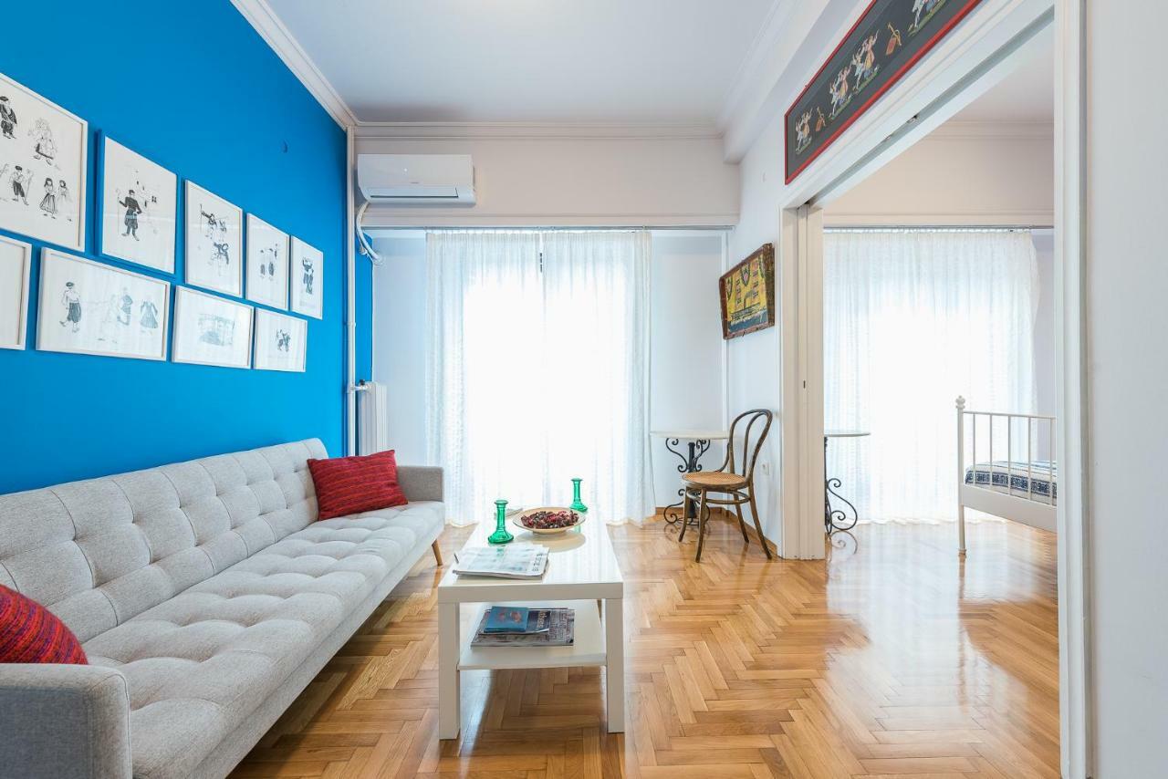 Athens Centre Flat 2 Min. From Evangelismos Metro Eksteriør bilde